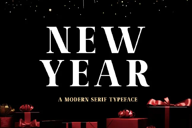 New Year font