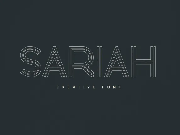 Sariah Display font