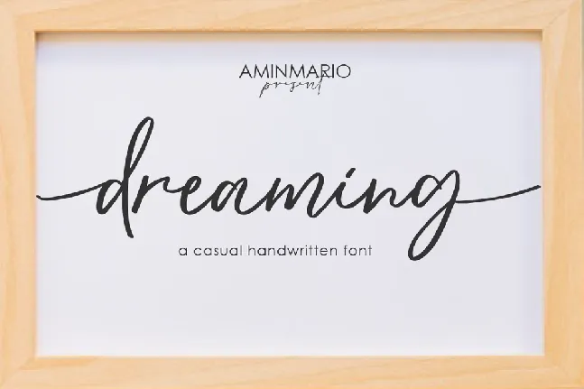 dreaming font