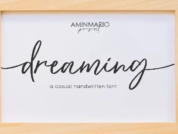 dreaming font