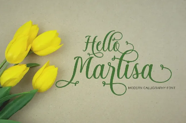 Hello Marlisa font