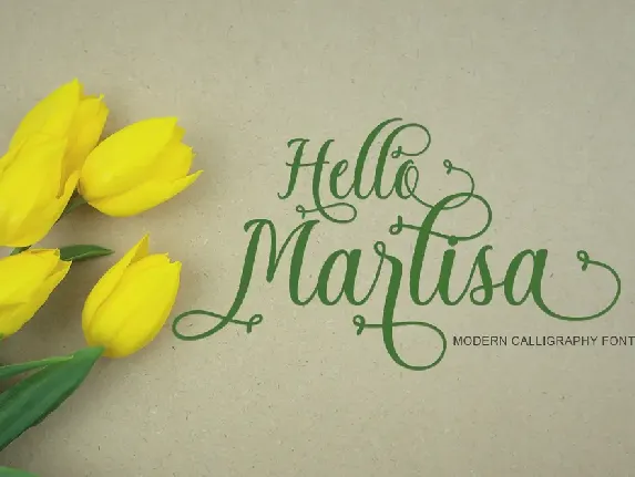 Hello Marlisa font