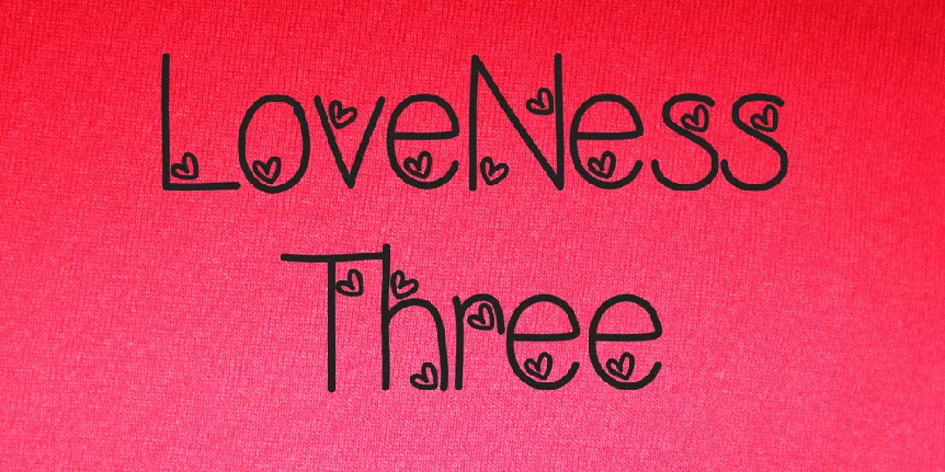 LoveNess Three font