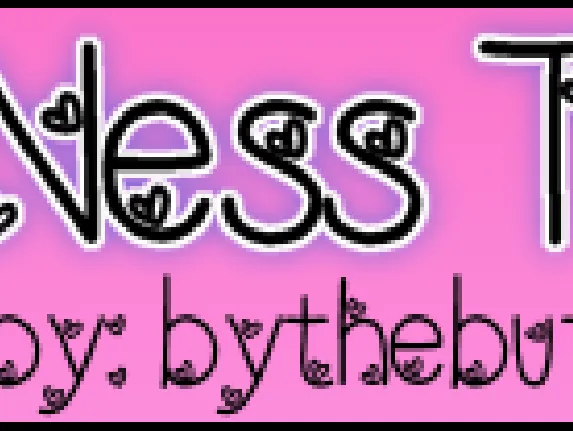 LoveNess Three font