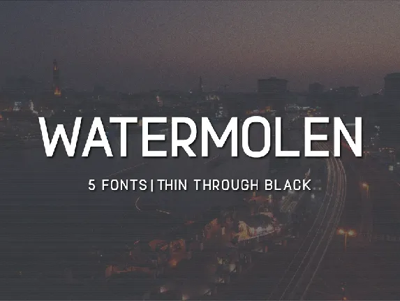 Watermolen font