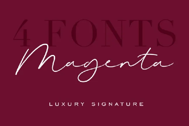 Magenta Typeface font