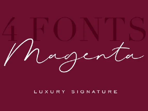 Magenta Typeface font