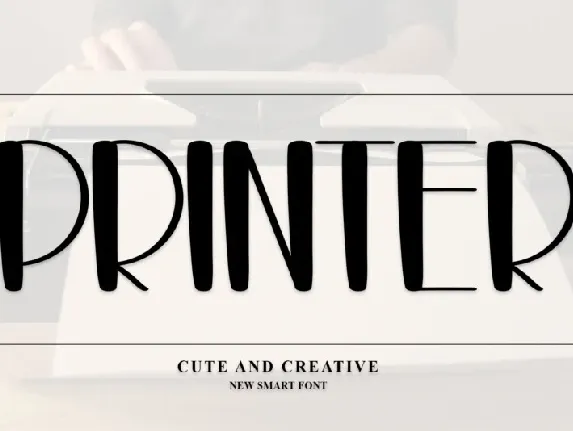 Printer font