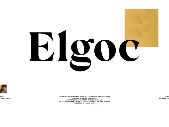 Elgoc font