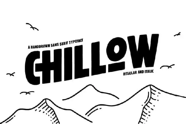 Chillow Display font