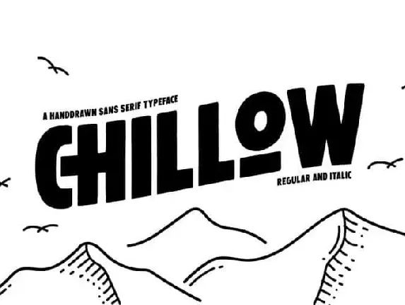 Chillow Display font