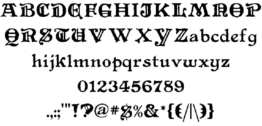 Primitive font