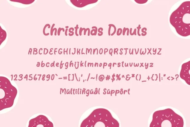 Christmas Donuts font