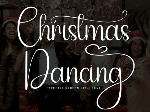 Christmas Dancing Script font