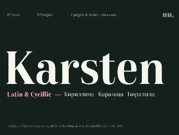 Karsten font