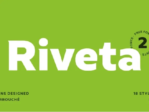 Riveta font