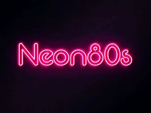 Neon 80s font