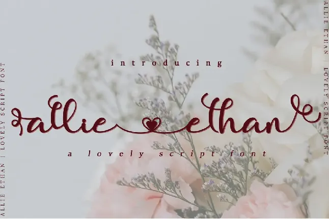 Allie Ethan font