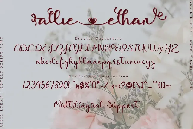 Allie Ethan font