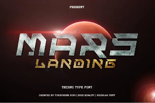 Mars Landing font