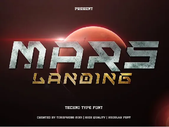 Mars Landing font