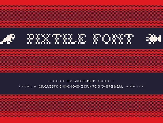 Pixtile font