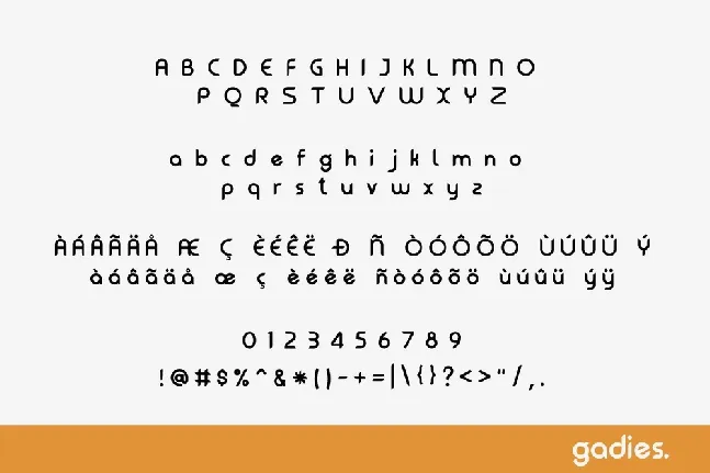 Gadies font