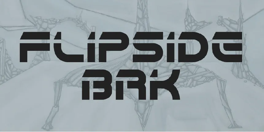 Flipside BRK font