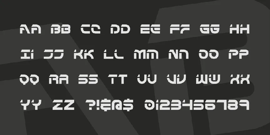 Flipside BRK font