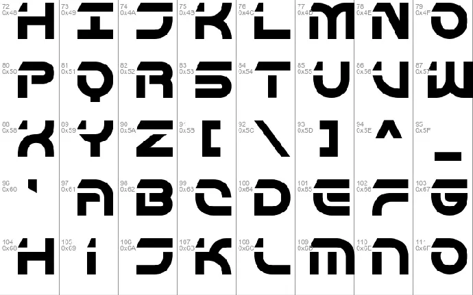 Flipside BRK font