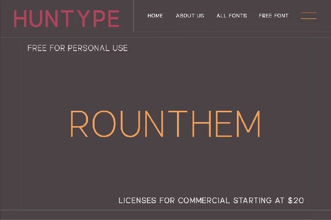 Rounthem font