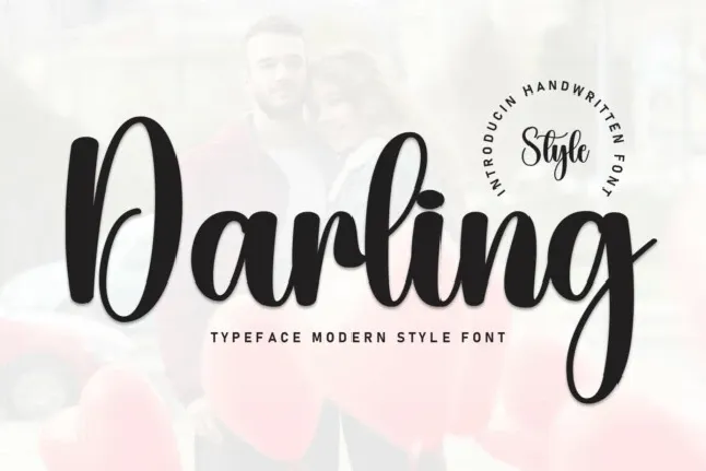 Darling Script font