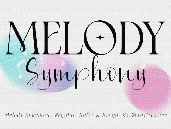 Melody Symphony font