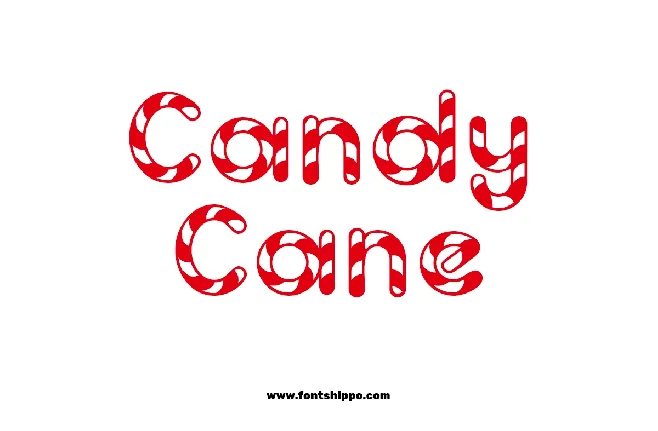 Candy Cane font