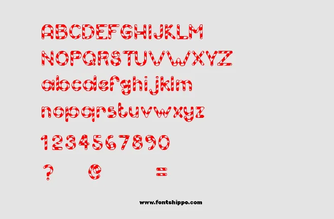 Candy Cane font