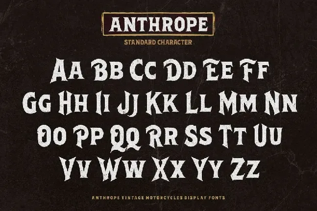 Anthrope font