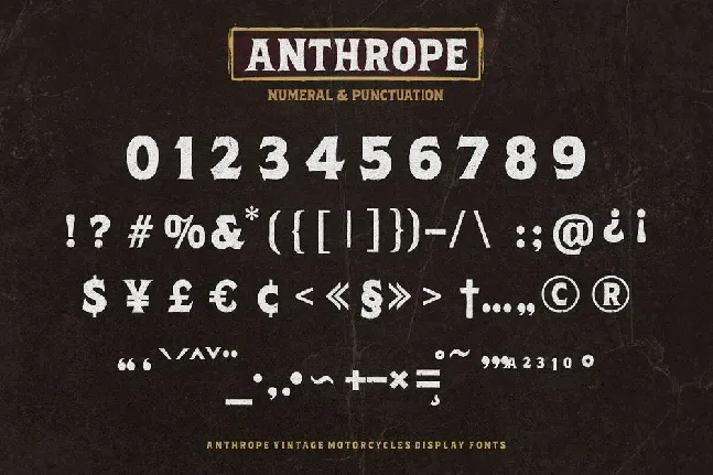 Anthrope font