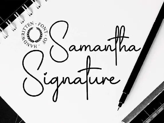 Samantha Signature font