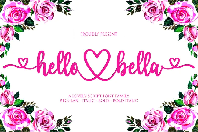 hello bella font