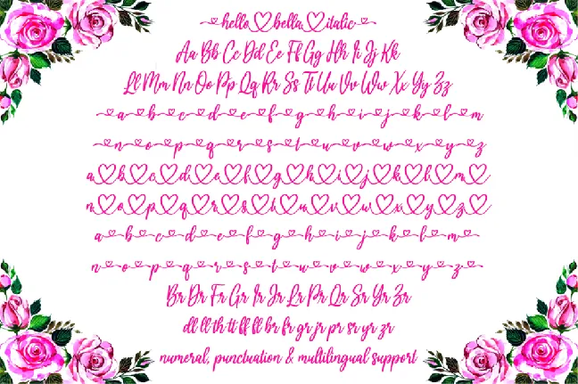 hello bella font