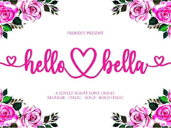 hello bella font