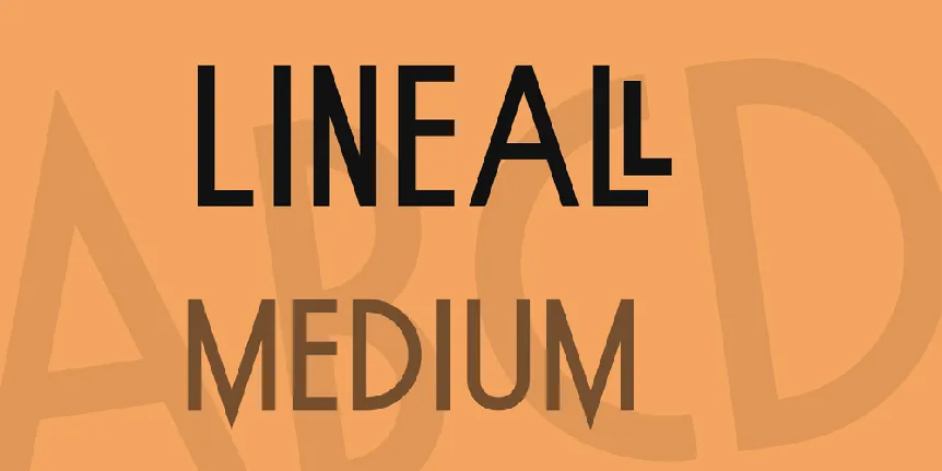 Lineal font