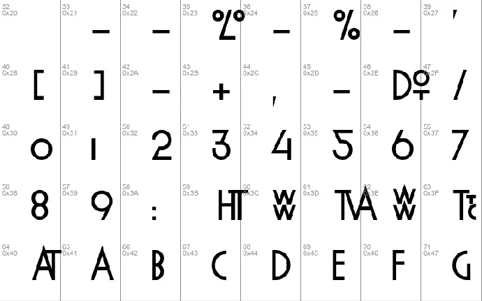 Lineal font