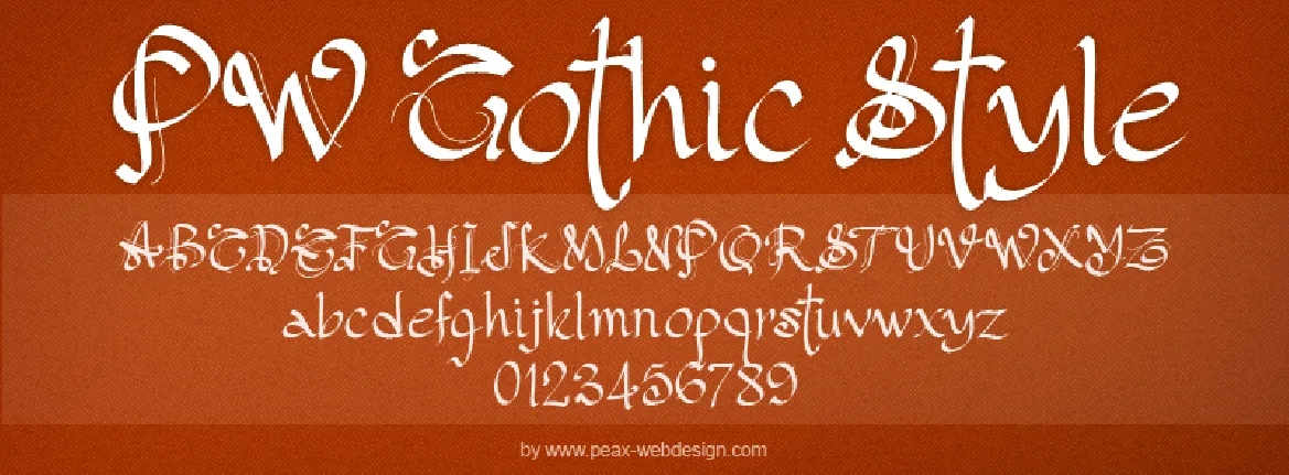 PW Gothic Style font