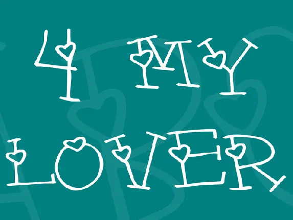 4 my lover font