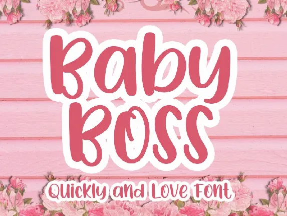 Baby Boss font