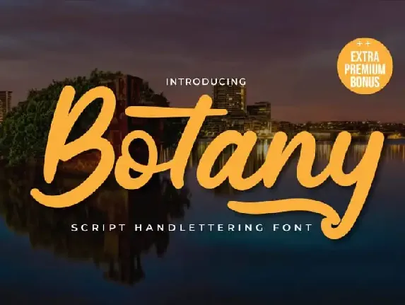 Botany Script font