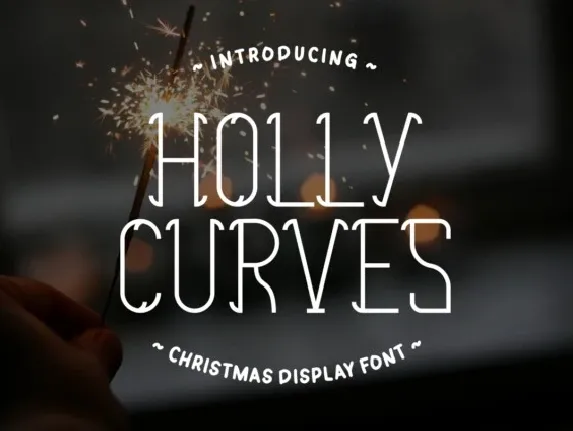 Holly Curves font