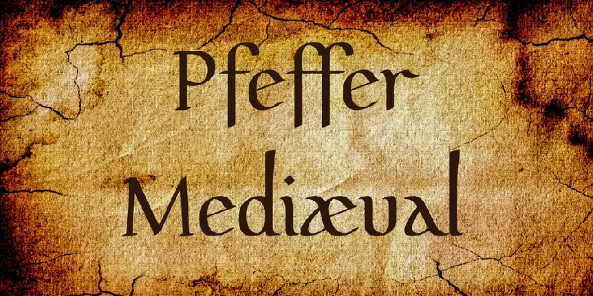 Pfeffer MediÃ¦val font