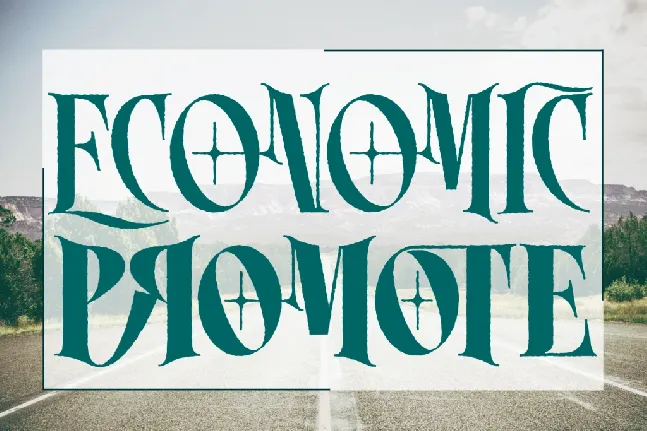 ECONOMIC PROMOTE DEMO font